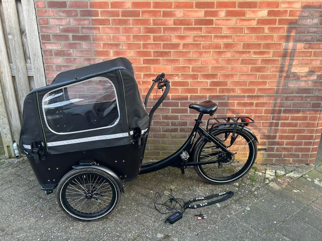 Bakfiets vogue superior 3, Ophalen, Zo goed als nieuw, 4 kinderen of meer, Elektrisch