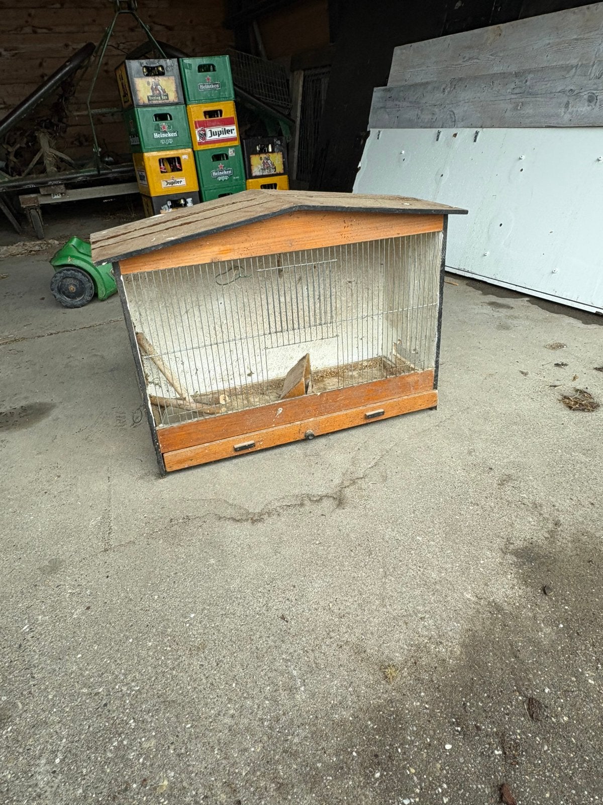 Vogel kooi, Dieren en Toebehoren, Ophalen of Verzenden, Gebruikt, Hout, Vogelkooi