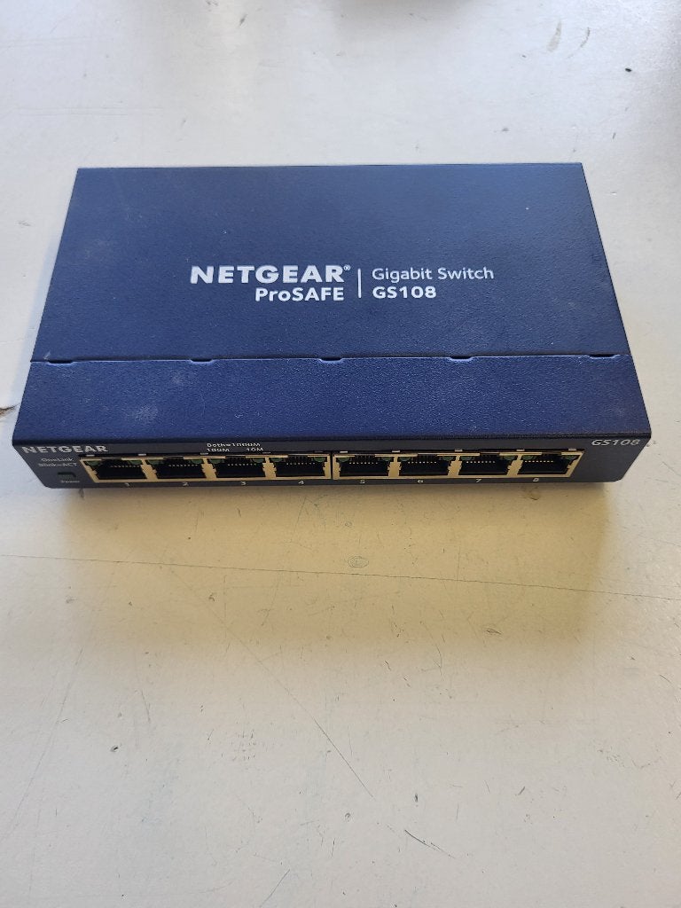Netgear GS108, 8 ports, 1000mbps ethernet switch, Ophalen of Verzenden, Gebruikt
