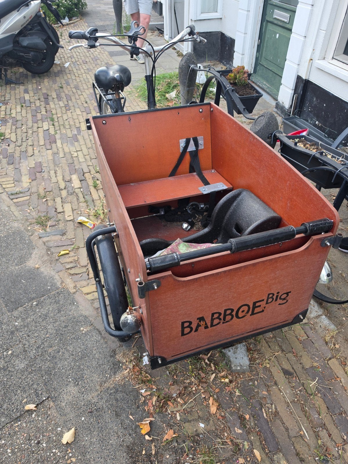 Babboe Big bakfiets - Ideaal voor gezinnen, Ophalen of Verzenden, Gebruikt, Trommelrem, 3 kinderen