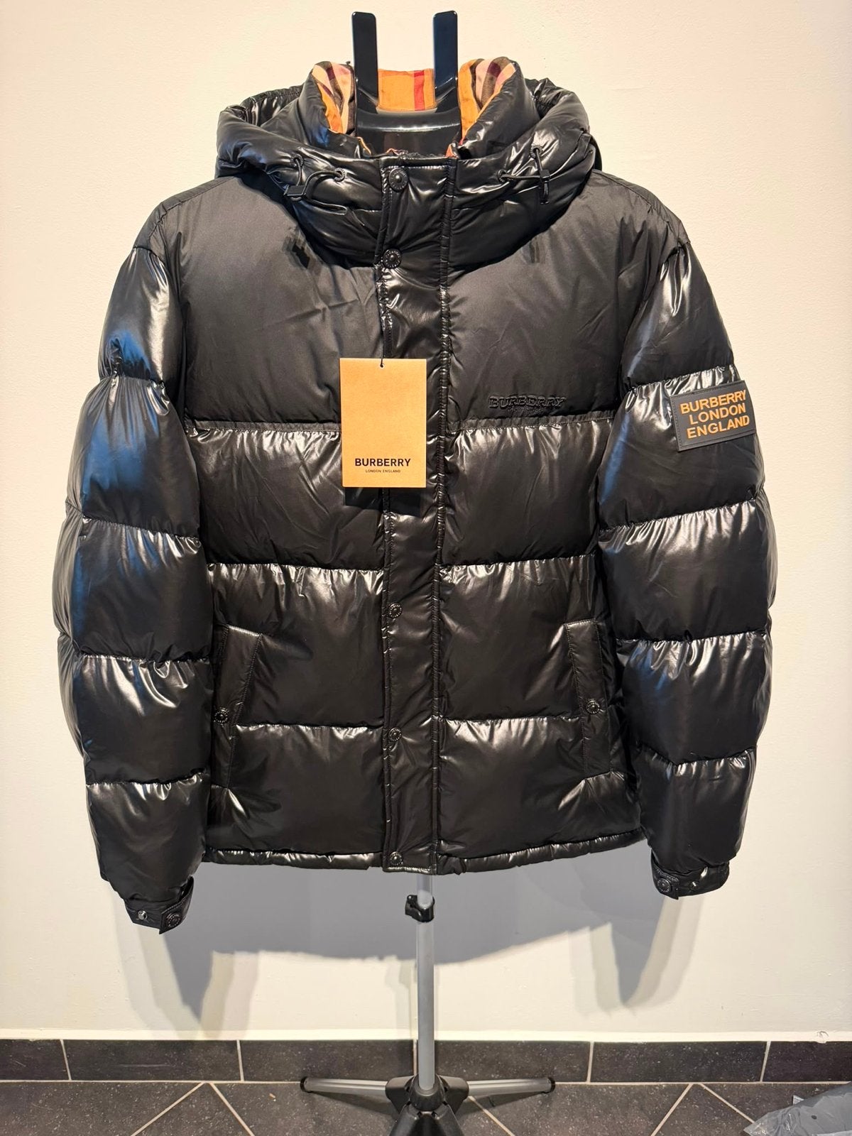 Burberry Puffer Jacket Zwart - Nieuw met labels XL, Kleding | Heren, Ophalen of Verzenden, Nieuw, Maat 56/58 (XL), Zwart