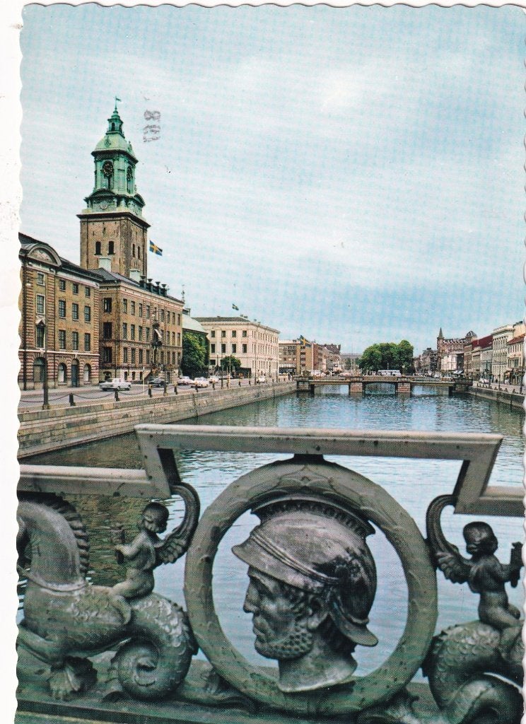 Zweden göteborg, stora hamnkanalen, Verzenden, 1960 tot 1980, Gelopen, Overig Europa