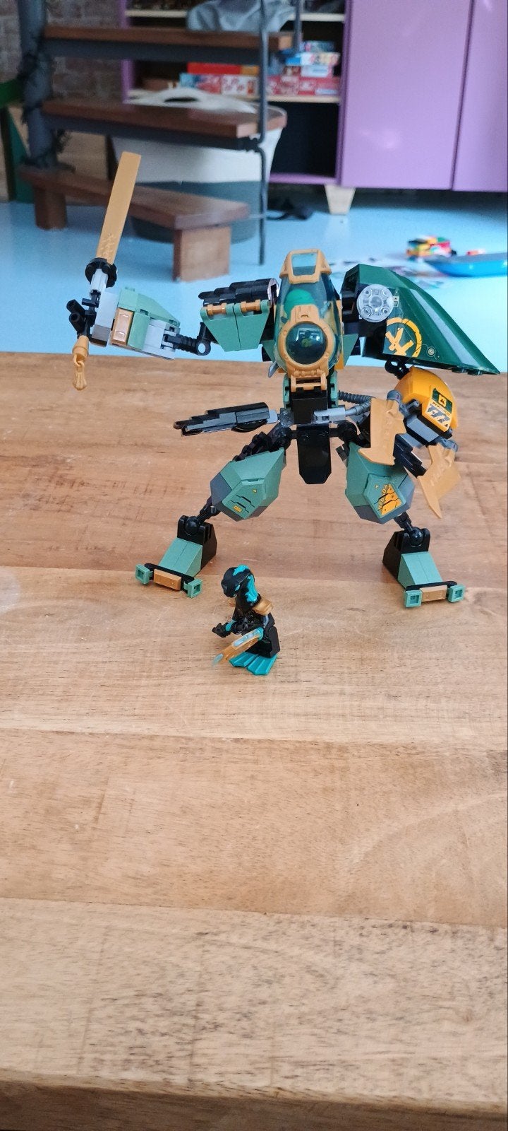 LEGO Ninjago 71750 Lloyd's Hydro Mech, Lego, Ophalen of Verzenden, Zo goed als nieuw, Inclusief instructies