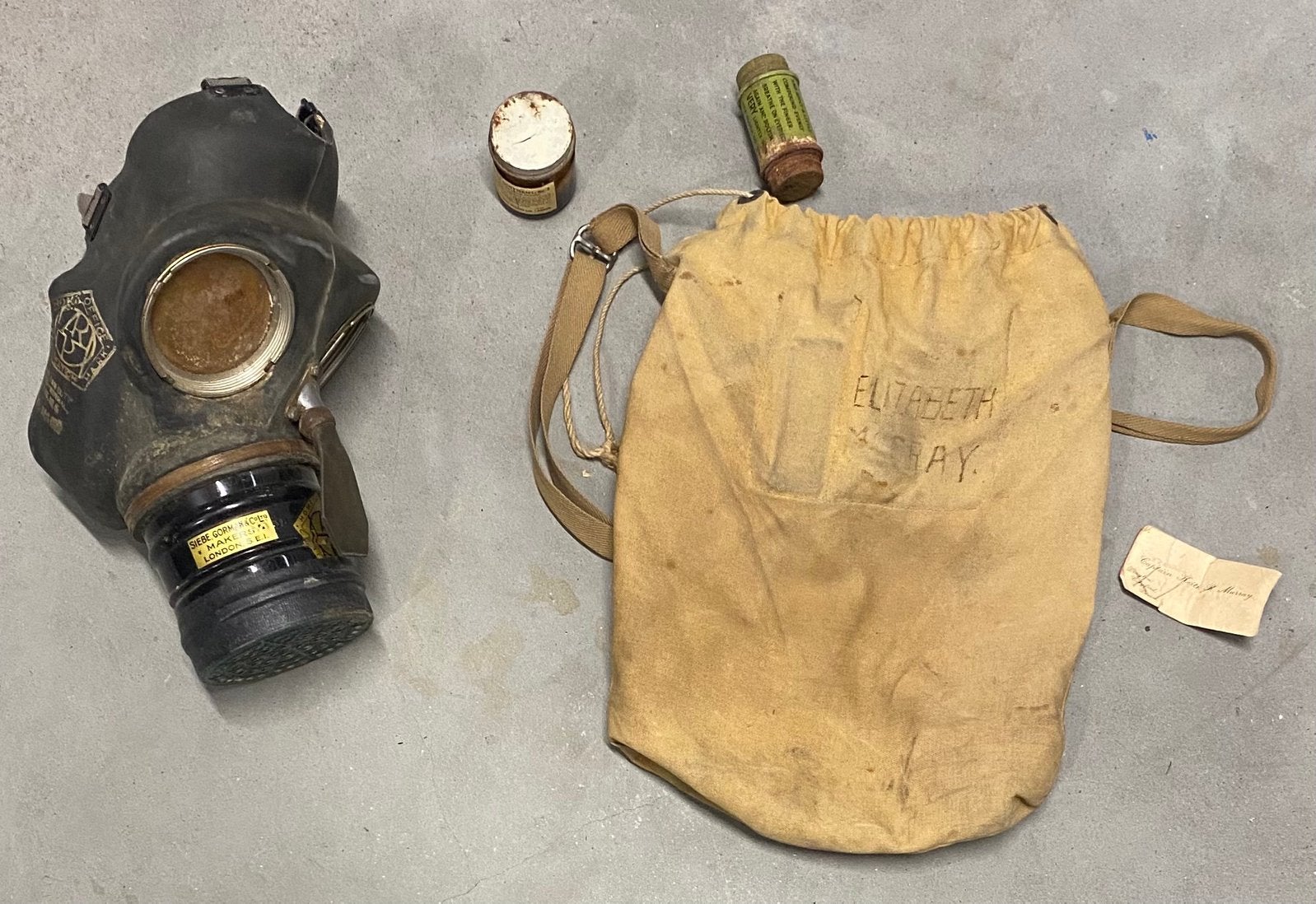 Brits civilian gepersonaliseerd gasmasker- 1938, Ophalen of Verzenden, Engeland