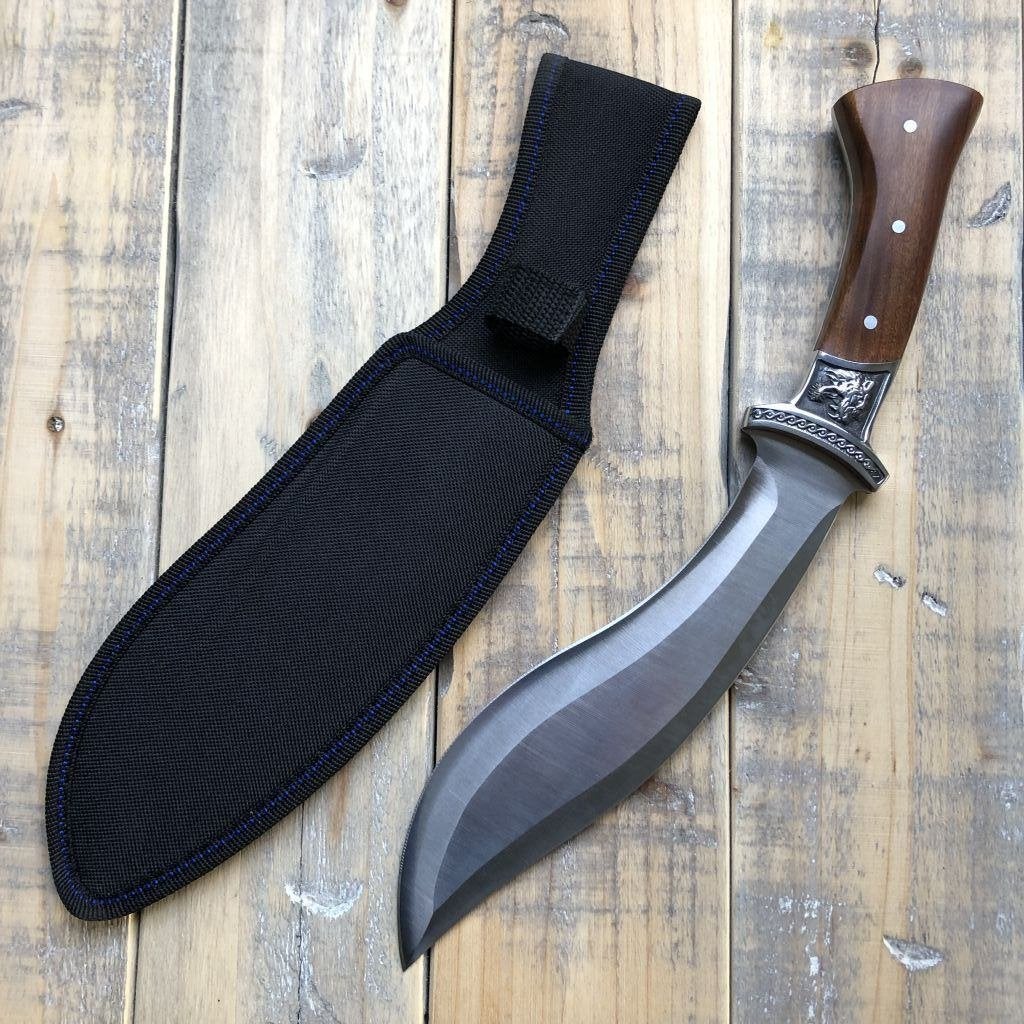 Kukri (33,5 cm) met houten handvat, Verzamelen, Militaria | Algemeen, Verzenden, Overige soorten, Overige gebieden, Mes of Dolk