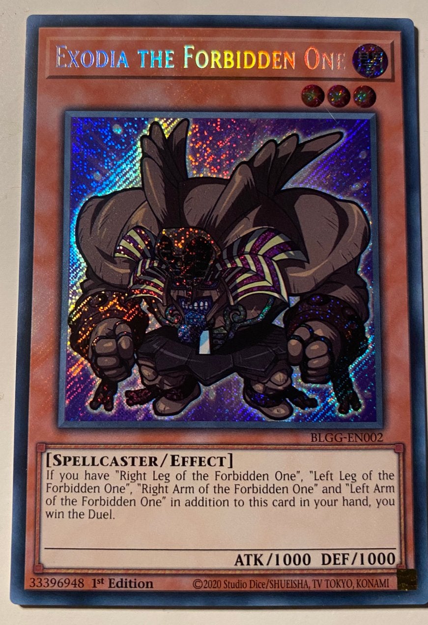 Yu-Gi-Oh! Toon Style Exodia the Forbidden One BLGG 1st Ed !, Hobby en Vrije tijd, Verzamelkaartspellen | Yu-gi-Oh!, Ophalen of Verzenden