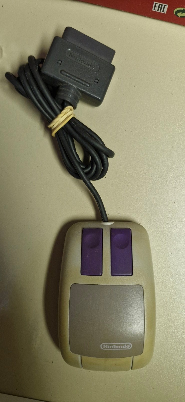 Nintendo Super NES Muis - Origineel SNES Accessoire, Ophalen of Verzenden, Gebruikt, Zonder controller