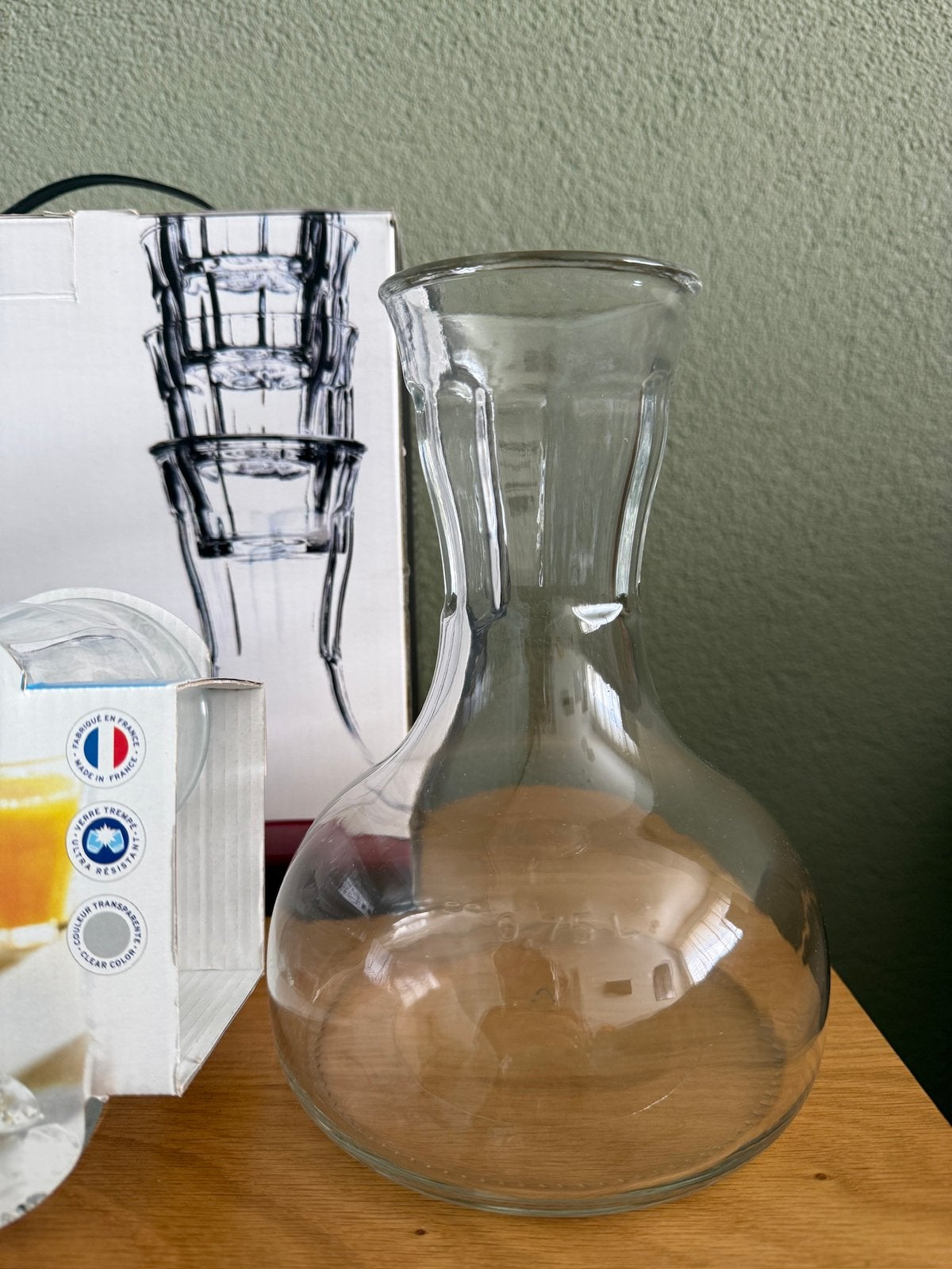 Waterkaraf met 4 Glazen /  Decanteerset~Royal VKB, Huis en Inrichting, Ophalen of Verzenden, Zo goed als nieuw, Overige typen