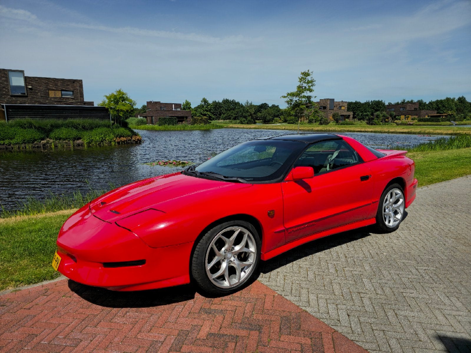 Pontiac Trans-am 5.7 V8 LT1 T-TOP E2 1994 Rood, Auto's, Pontiac, Particulier, Firebird, Airconditioning, Elektrische buitenspiegels