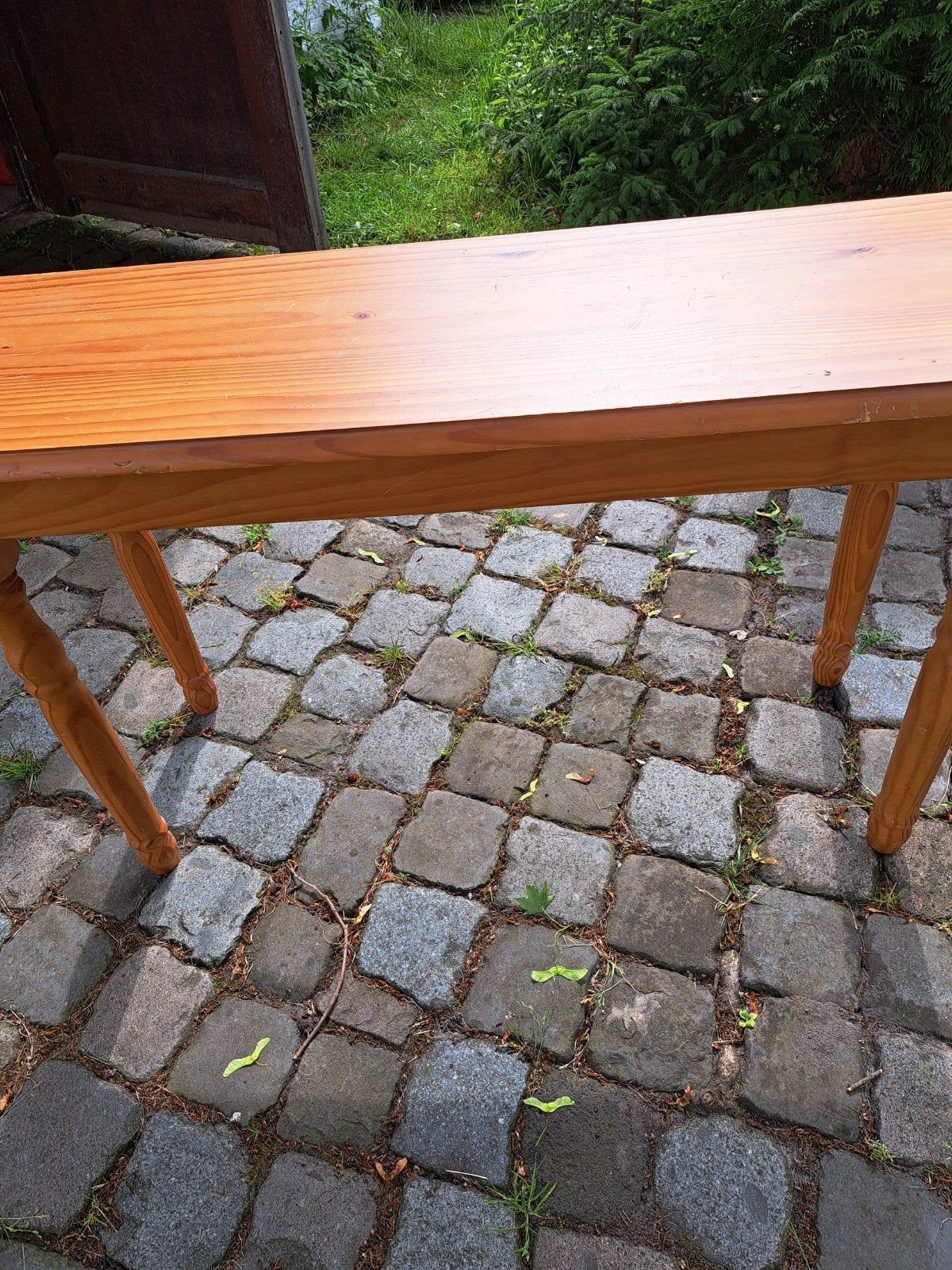 Houten sidetable / wandtafel, Ophalen, Minder dan 50 cm, Gebruikt, 100 tot 150 cm