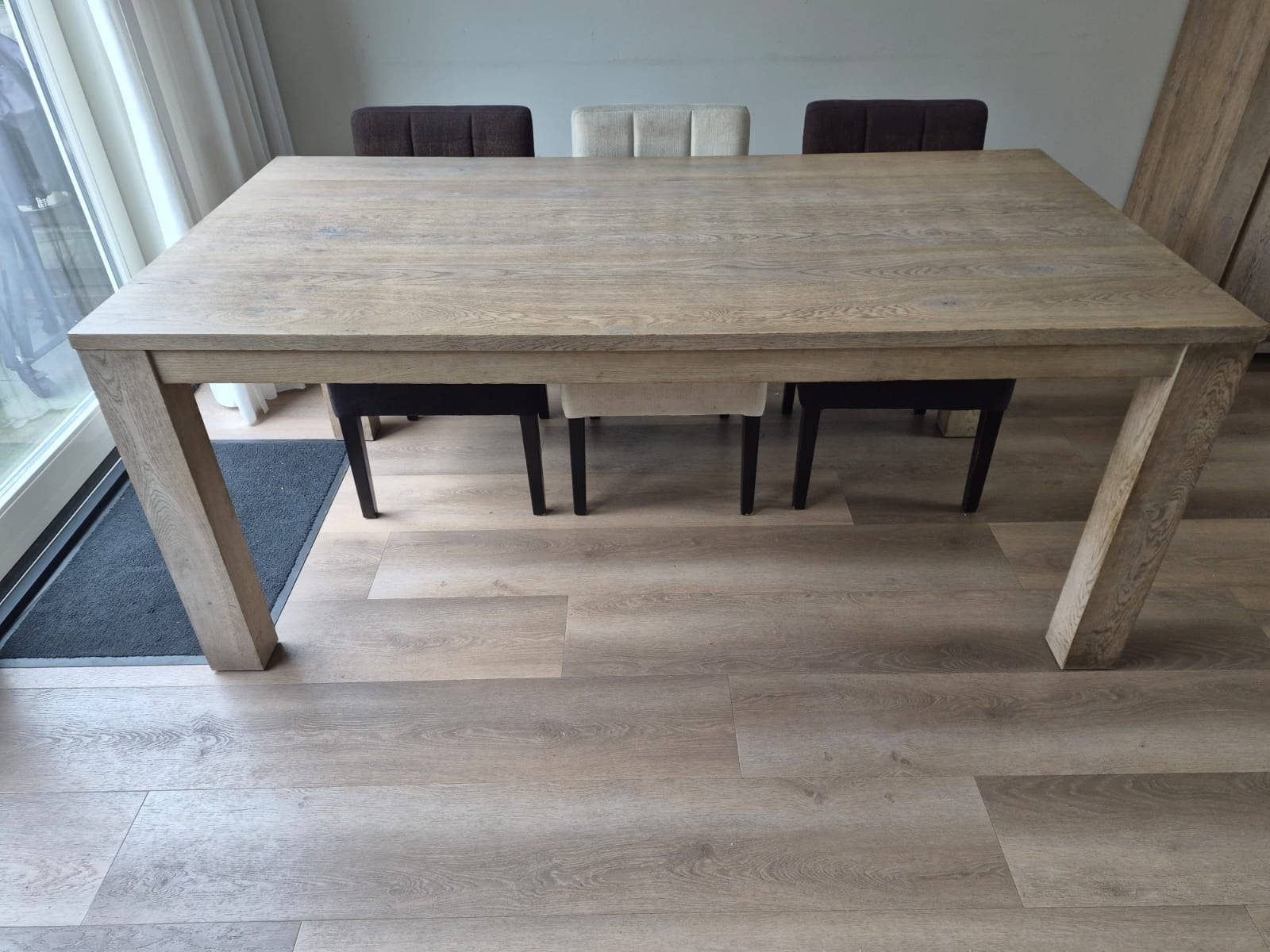 Eettafel 190x100 cm, Huis en Inrichting, Overige materialen, Zo goed als nieuw, 150 tot 200 cm, Vier personen