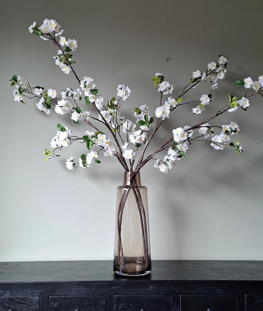Zijden bloesemtakken wit L132 bloemen zijde 4 stuks Nieuw, Ophalen, Binnen, Wit, Overige merken