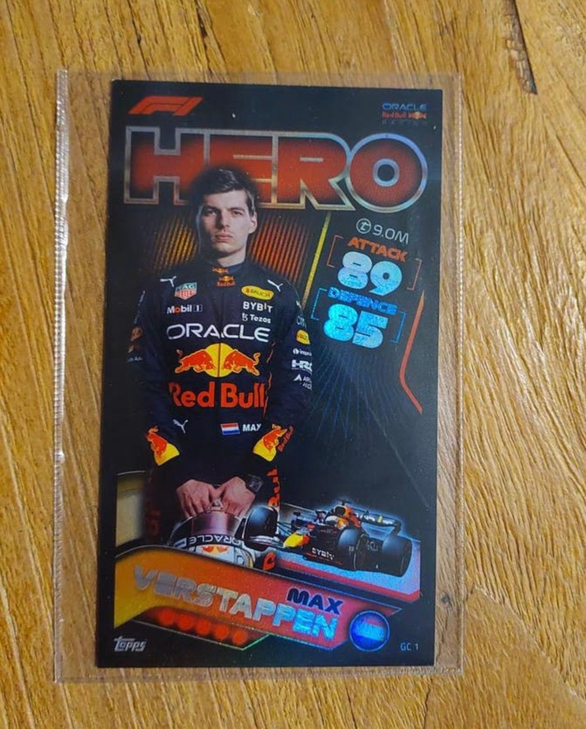 Max Verstappen grote kaart Red Bull Fornule 1 Topps, Ophalen of Verzenden, Zo goed als nieuw, Plaatje