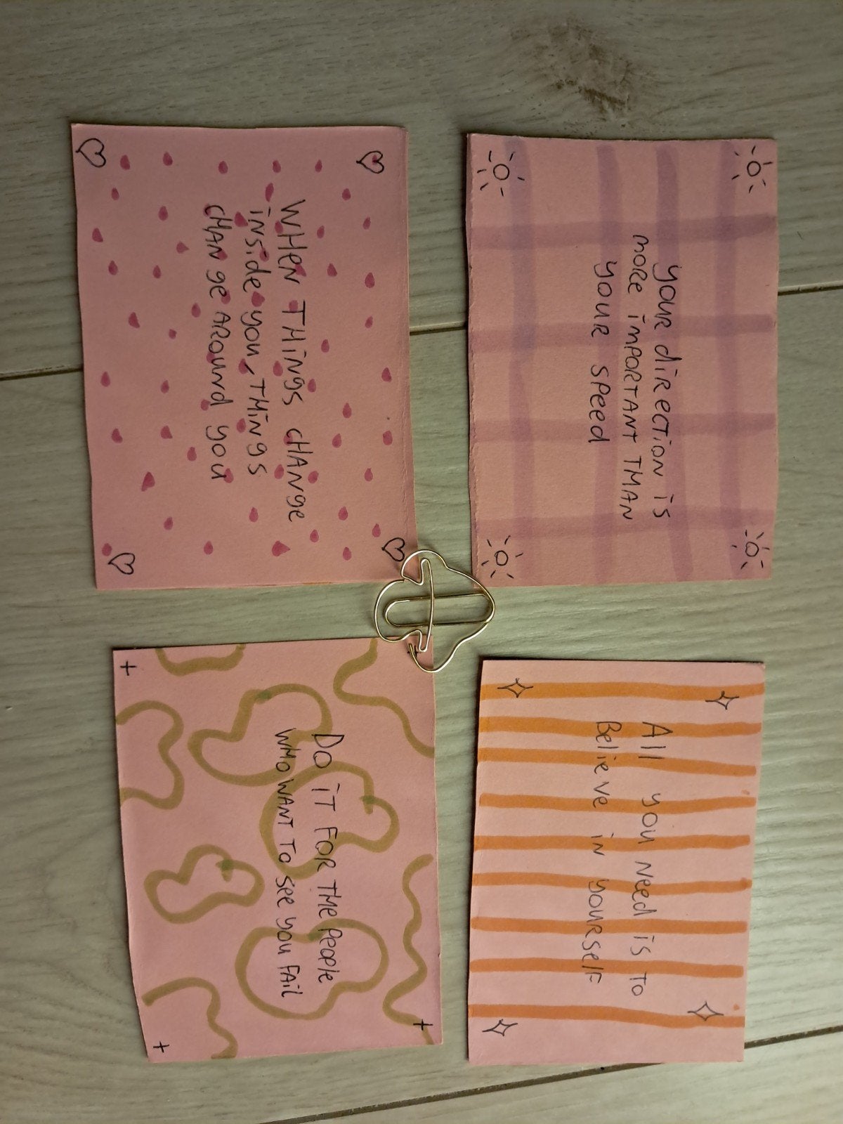 Foto 3 van Handgemaakte inspiratiekaarten met motiverende quotes