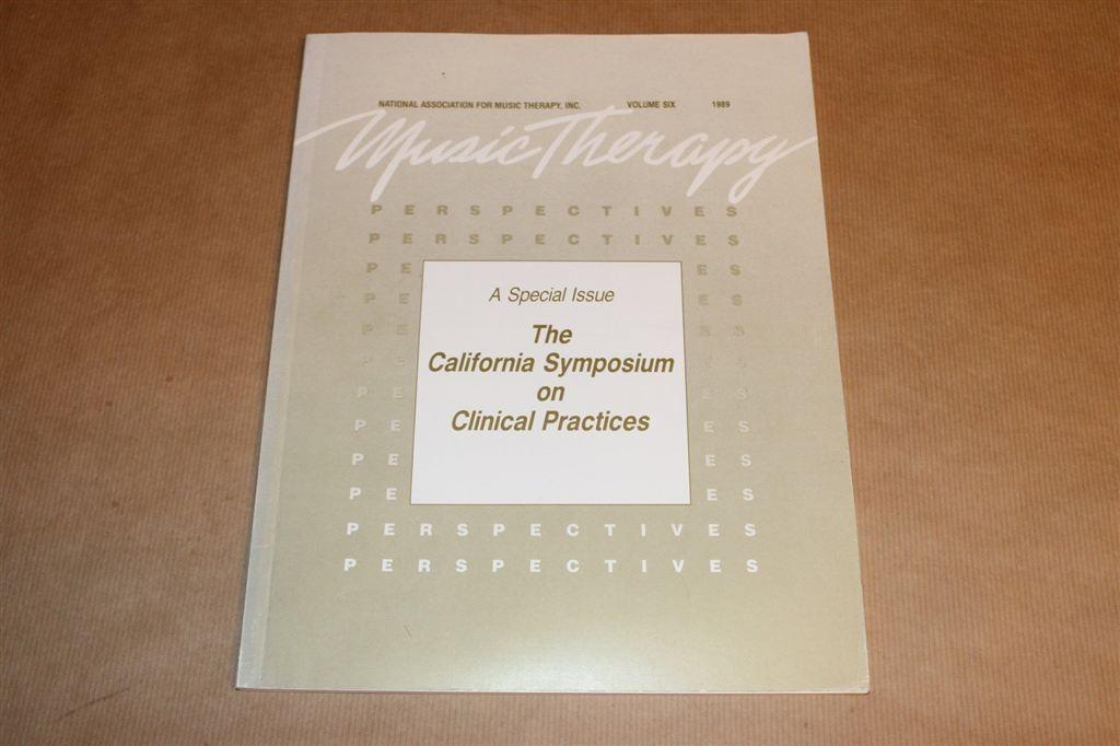 Muziektherapie Perspectieven [1989] — Californië Symposium, Ophalen of Verzenden, Gelezen, Artiest