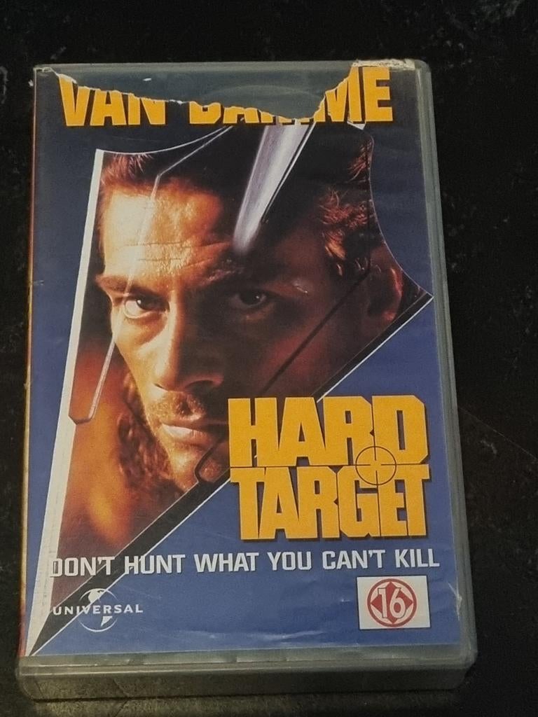 Hard Target VHS - Jean-Claude Van Damme Actieklassieker, Cd's en Dvd's, VHS | Film, Vanaf 16 jaar, Ophalen of Verzenden, Gebruikt