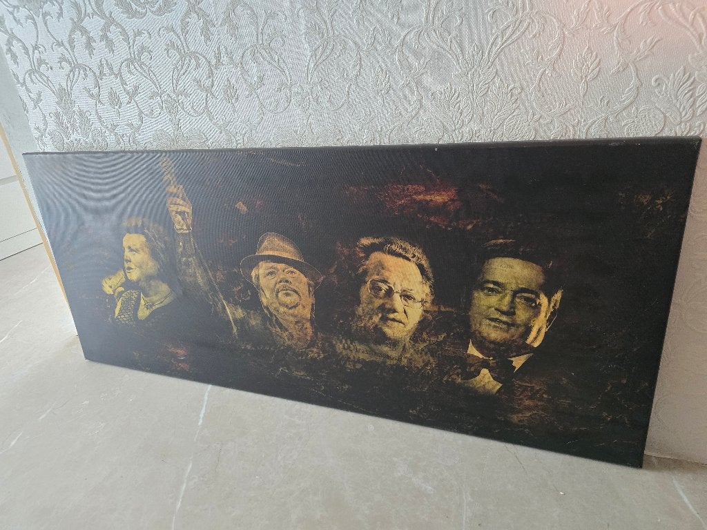 Uniek special item hazes schilderij, Ophalen, Print, Overige materialen, Muziek