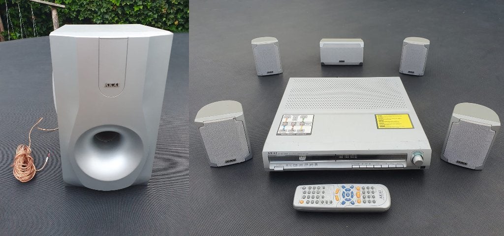 AKAI DV-R3100SS DVD HOME THEATRE SYSTEM, Overige merken, Gebruikt, 70 watt of meer, Ophalen of Verzenden