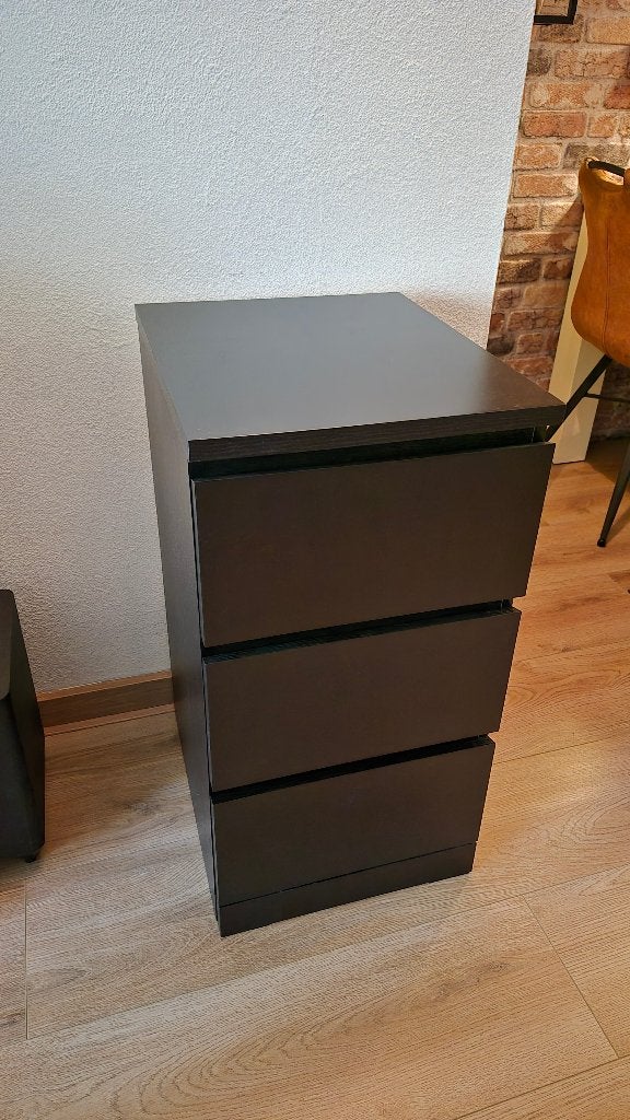 Ikea Malm Ladekast 3 Lades, Huis en Inrichting, Kasten | Ladekasten, Ophalen, Minder dan 50 cm, Zo goed als nieuw, 3 of 4 laden