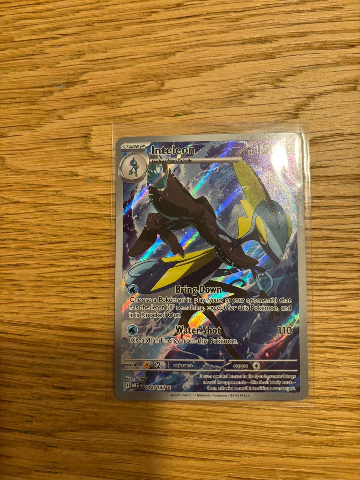 Pokemon mega evolutions MEG 142 Inteleon, Ophalen of Verzenden, Losse kaart