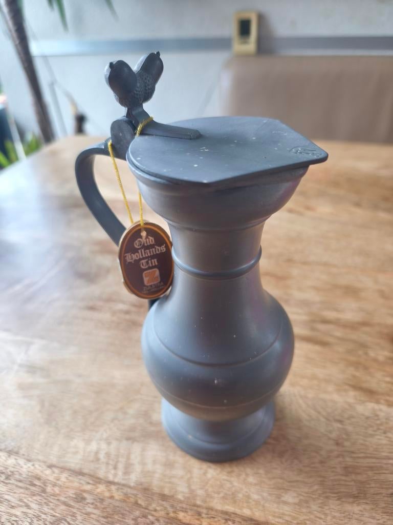 Prachtig zuiver tinnen vaasje, replica, Antiek en Kunst, Antiek | Tin, Ophalen of Verzenden