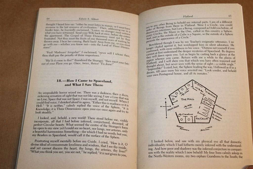 Flatland — Engelse Klassieker over Meerdere Dimensies, Ophalen of Verzenden, Gelezen