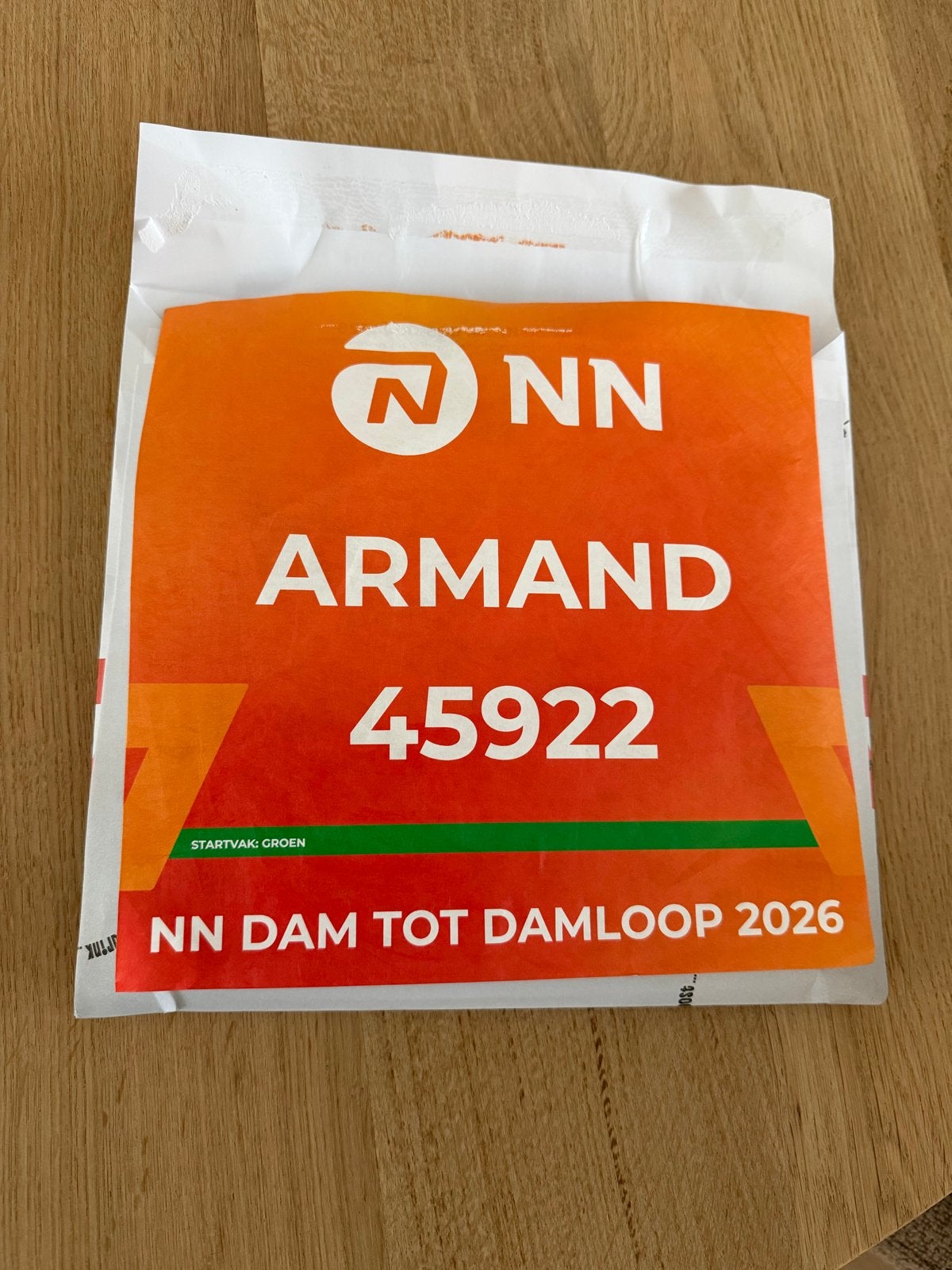 Dam tot damloop startbewijs