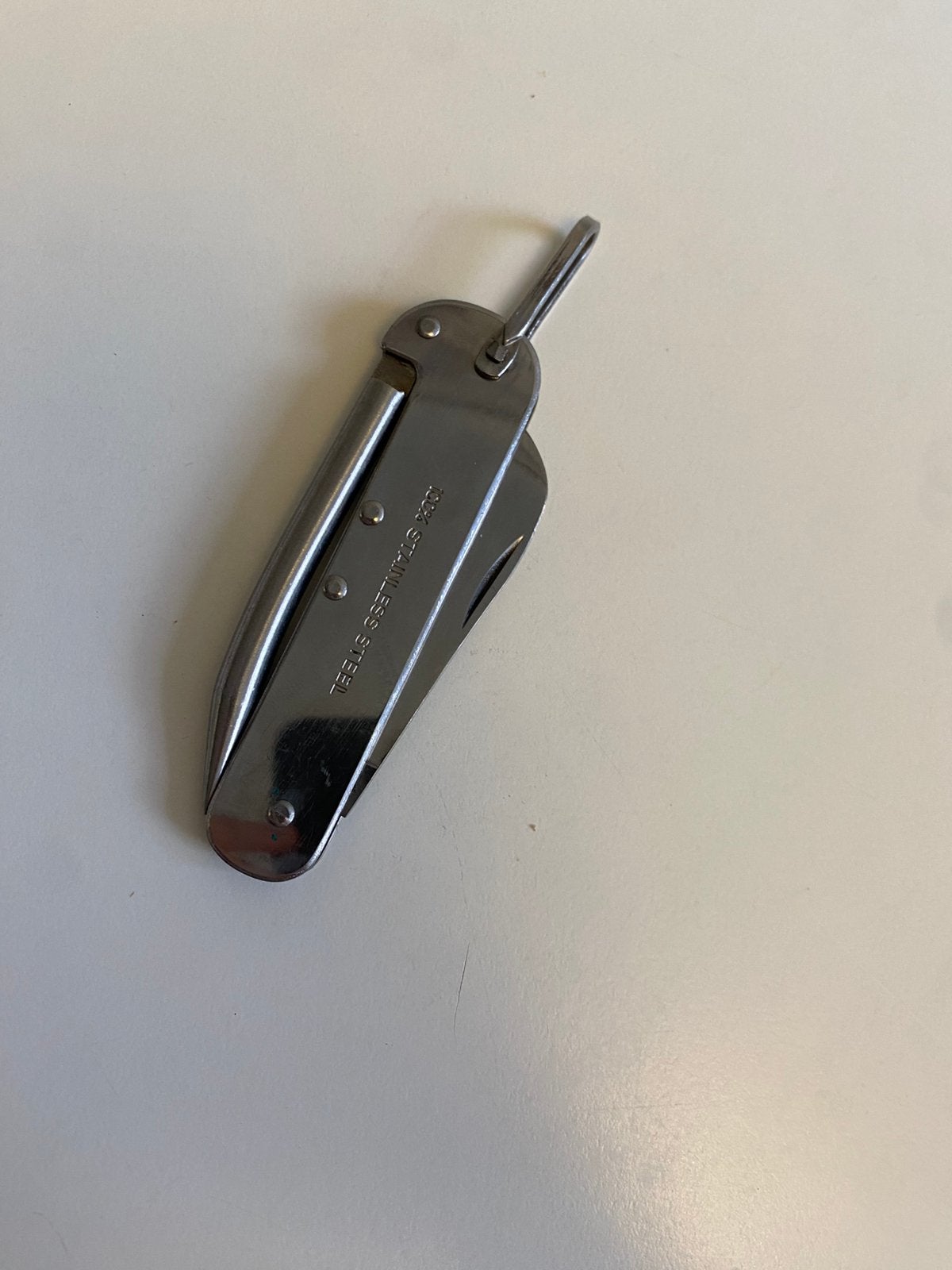 Stainless Steel Zakmes, Ophalen of Verzenden, Zo goed als nieuw