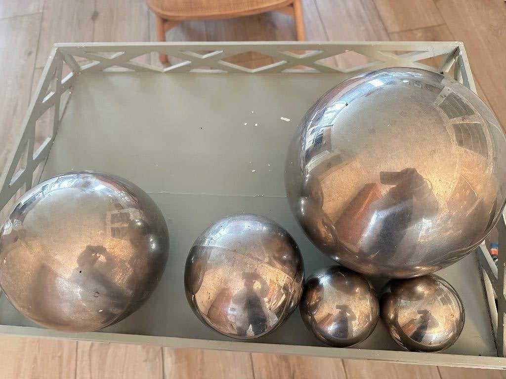 Metalen vijver ballen, Ophalen of Verzenden, Gebruikt, Overige metalen