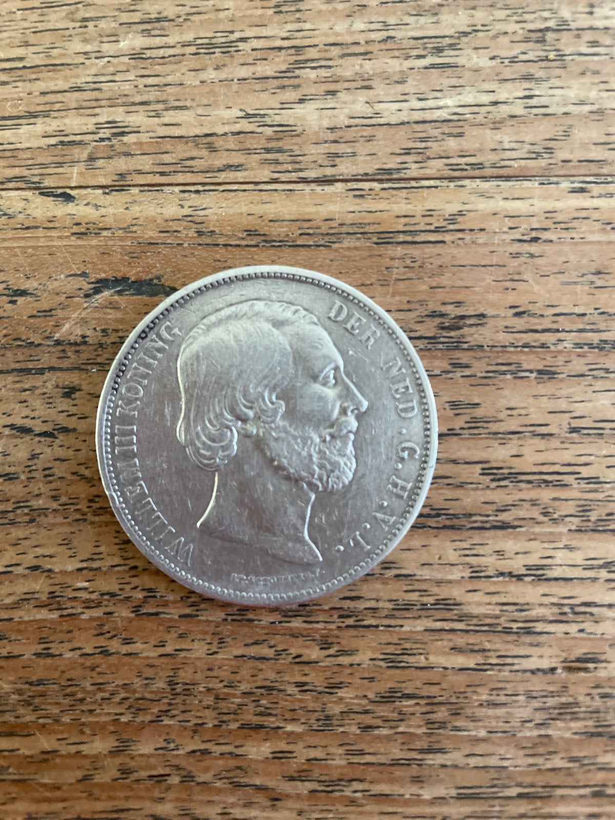Zilveren 2½ Gulden Willem III uit 1871, Postzegels en Munten, Munten | Nederland, Koning Willem III, Zilver, Ophalen of Verzenden