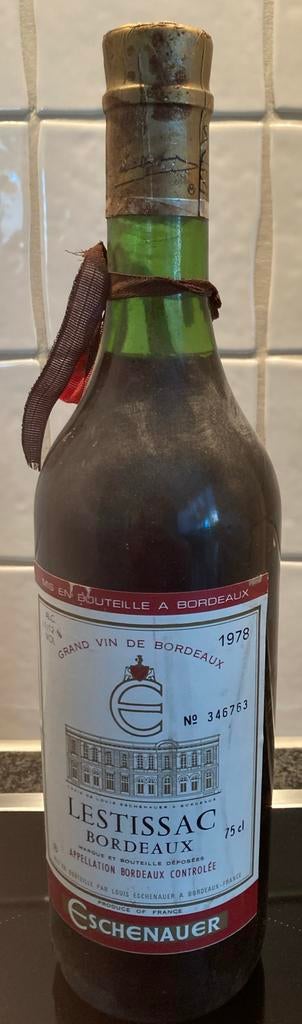 Collectible: 1978 Eschenauer Lestissac Bordeaux - Unopened, Ophalen of Verzenden, Gebruikt, Frankrijk, Rode wijn