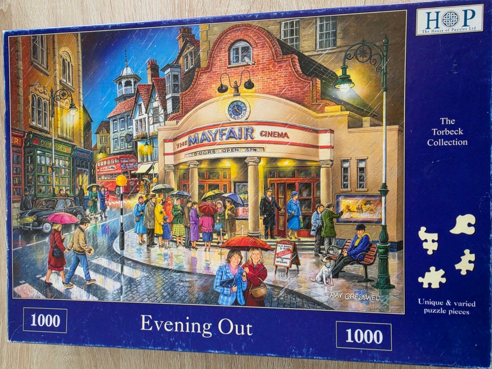 Evening out van HOP 1000 st puzzel, Ophalen, 500 t/m 1500 stukjes, Zo goed als nieuw