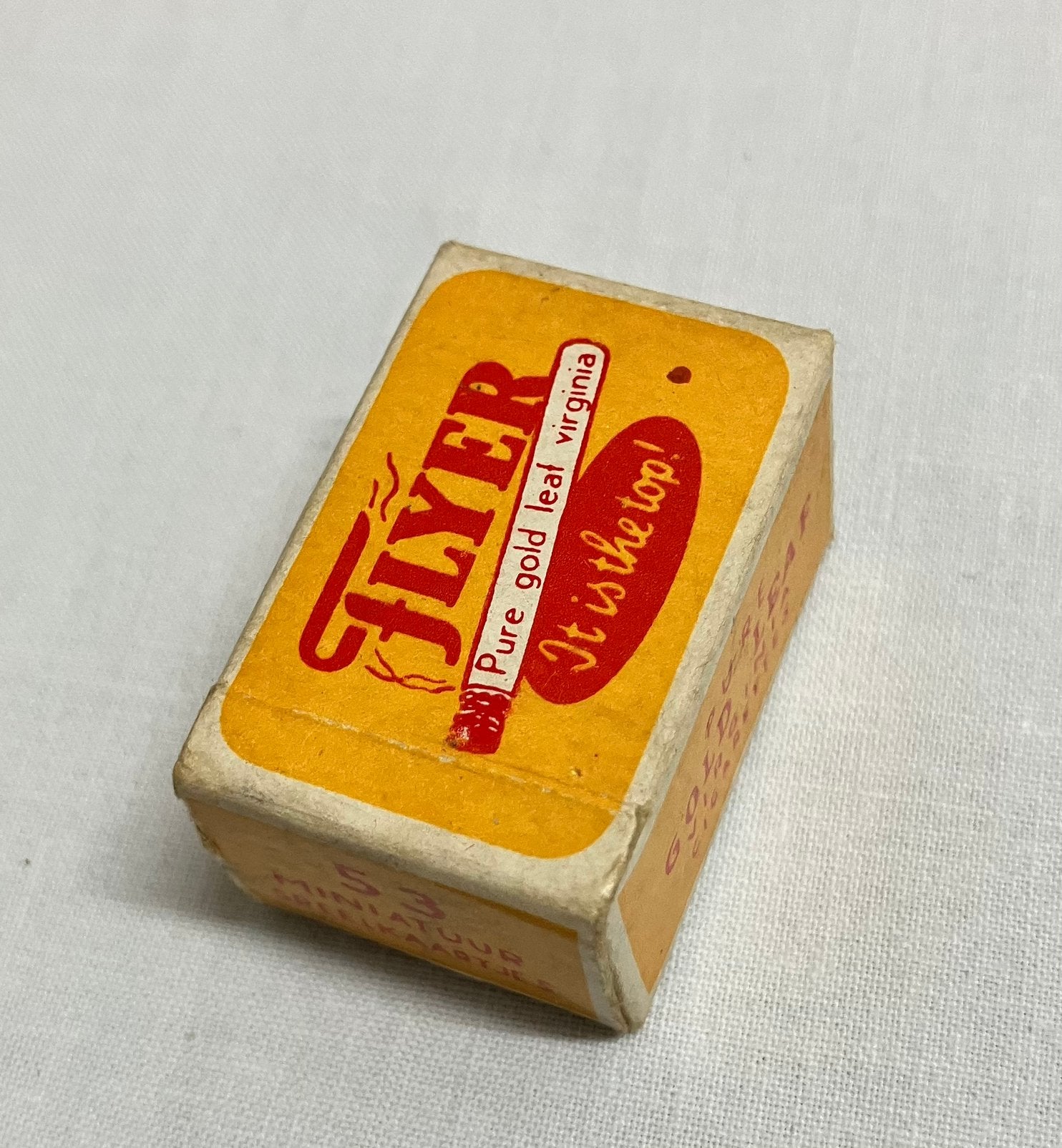 Miniatuur speelkaarten  "Flyer Pure Gold Leaf Virginia"., Antiek en Kunst, Ophalen of Verzenden