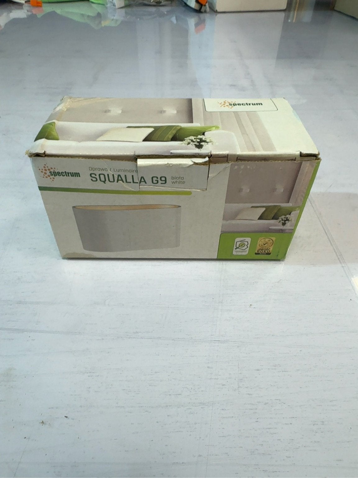 Spectrum Squalla G9 wandlamp wit/goud - Nieuw, LED, Nieuw, Ophalen of Verzenden, Overige merken