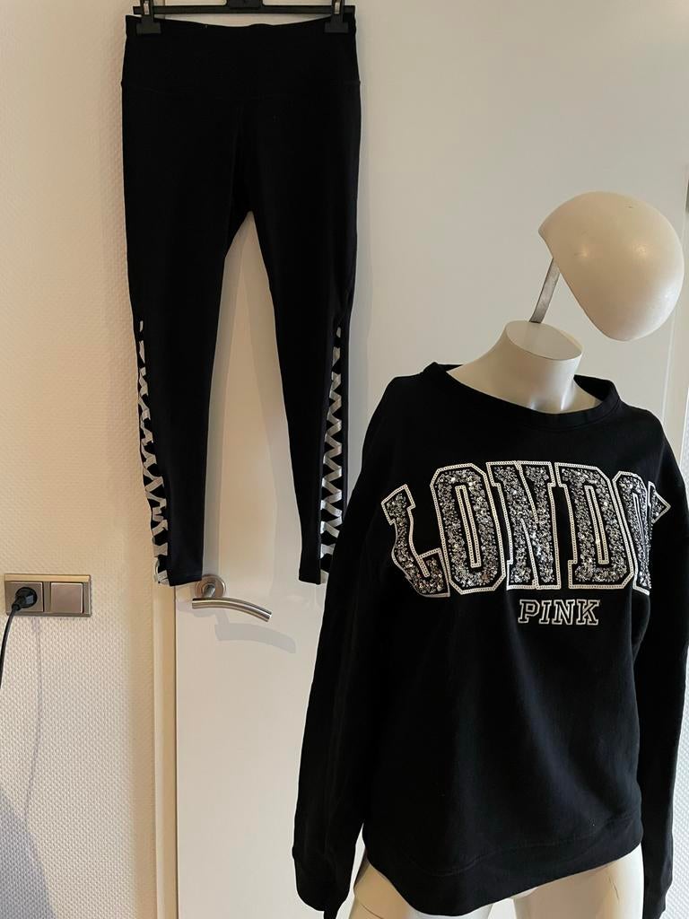 Victoria secret sport setje met paiettten maat m, Kleding | Dames, Maat 38/40 (M), ., Zwart, Ophalen of Verzenden