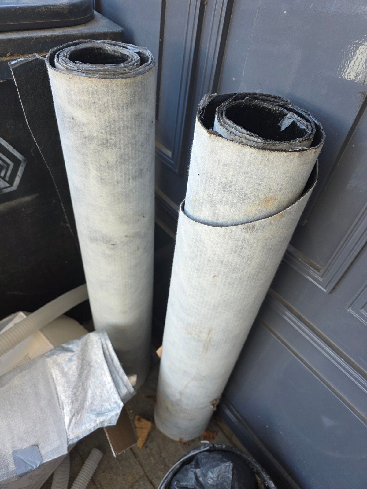 onderlaag voor bitumen dakbedekking en drukverdeelplaten, Ophalen, Overige materialen, Gebruikt, Zwart