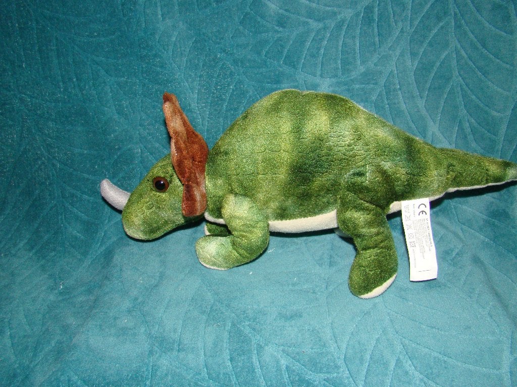 dinosaurus groen met bruin 40 cm lang 20 cm hoog, Groen, Overige karakters, Overige typen, Ophalen of Verzenden