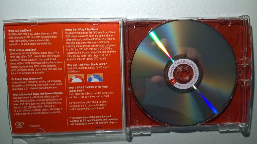 Shakira - Fijación Oral Vol. 1 (DualDisc), Ophalen of Verzenden, Zo goed als nieuw, Album, Speciale editie