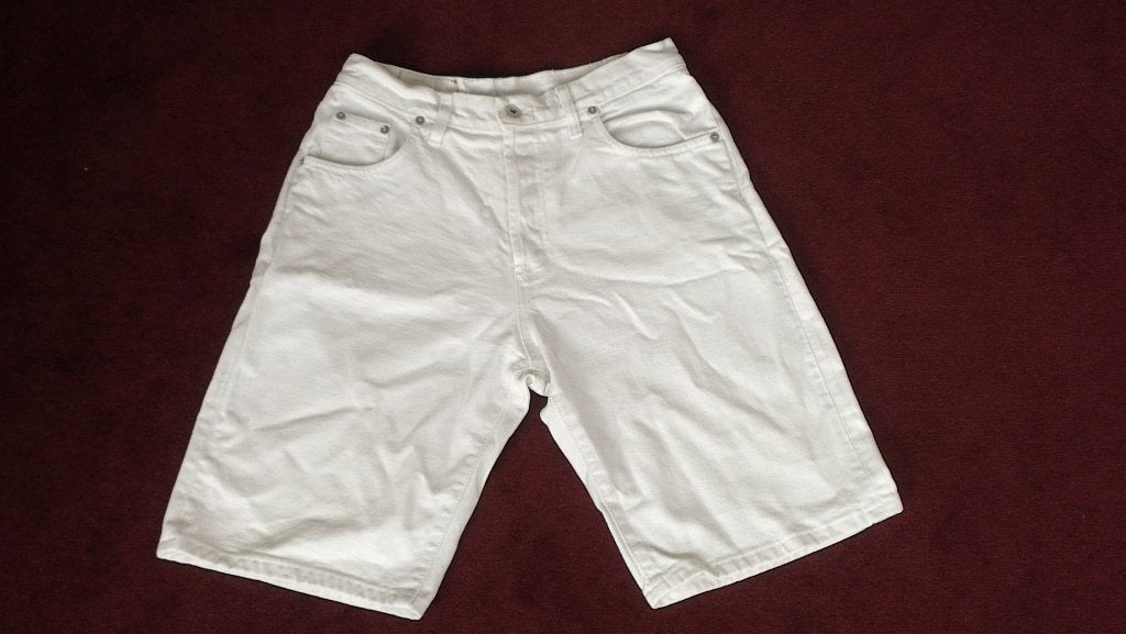 ** Trendy jeans bermuda (wit), size: 32  **, Wit, W32 (confectie 46) of kleiner, Ophalen of Verzenden, Zo goed als nieuw