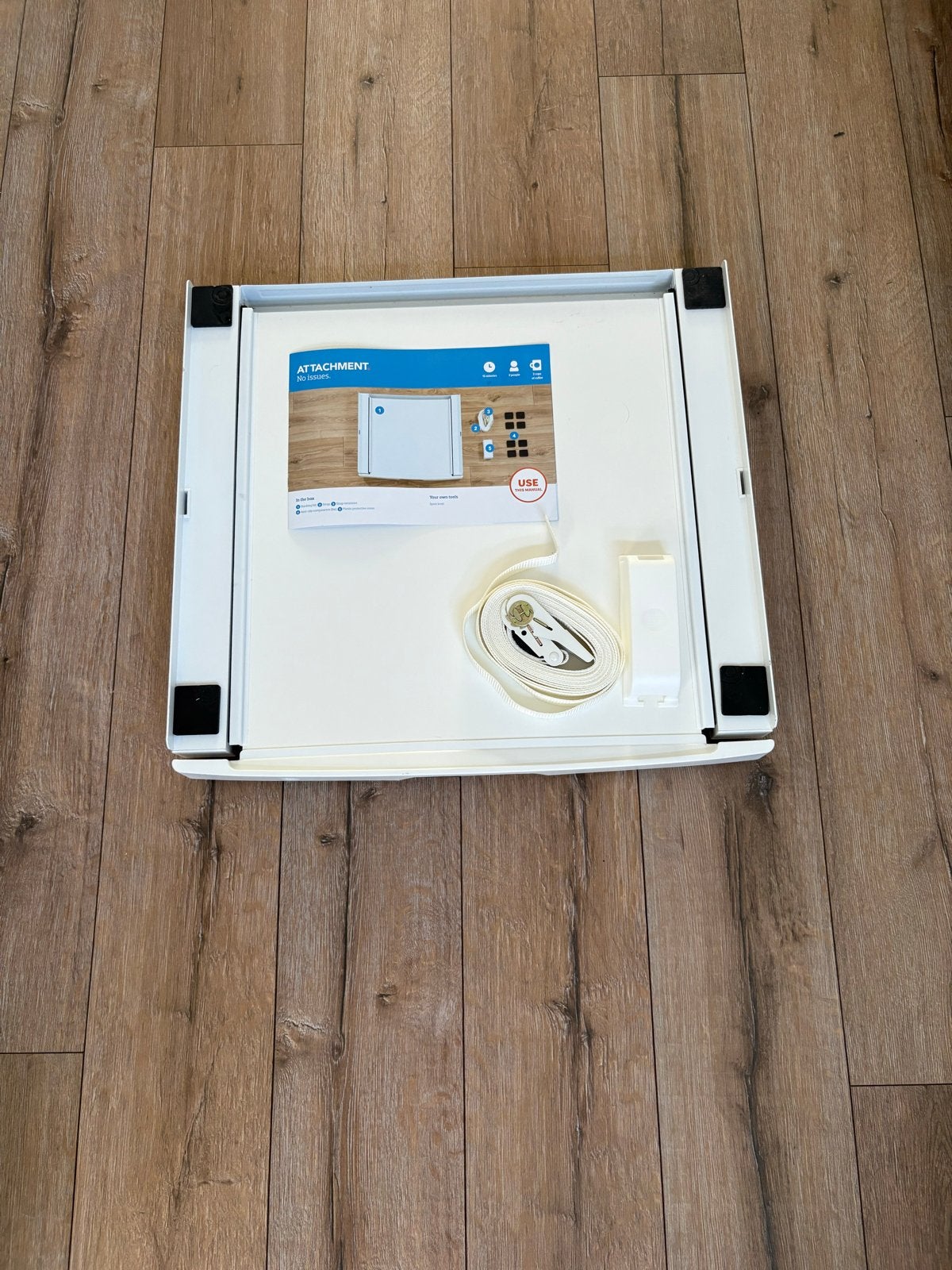 Universeel tussenstuk wasmachine/droger met werkblad, Ophalen, Zo goed als nieuw