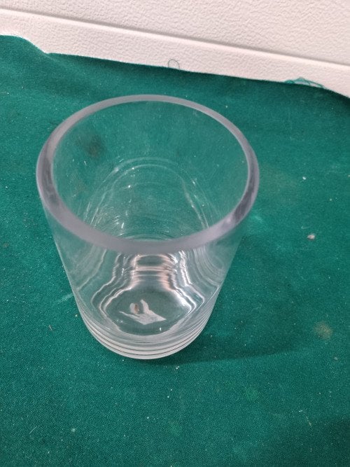 Vaas dik glas cilinder, Ophalen of Verzenden