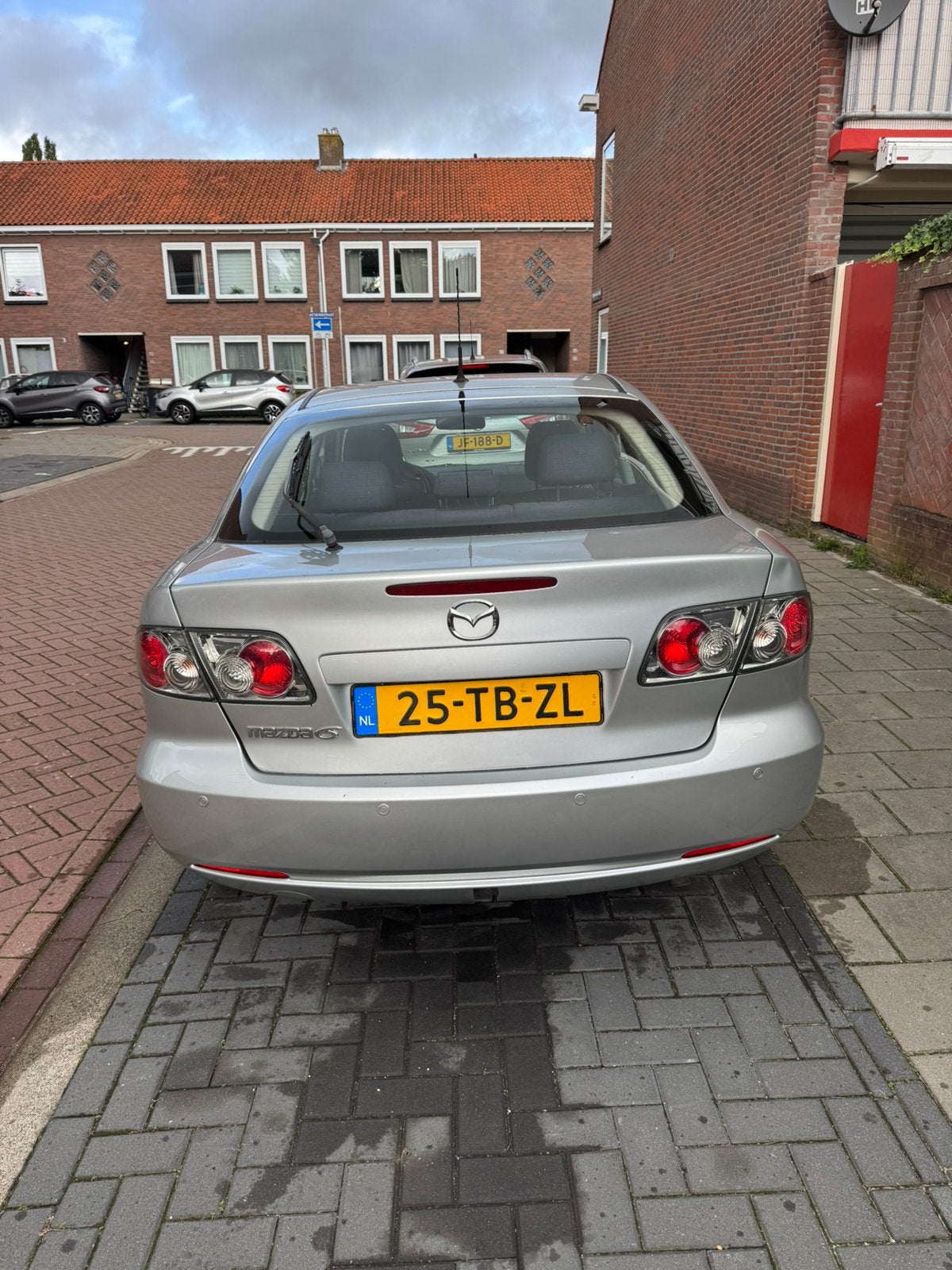 Mazda 6 1.8 Sport 2006 Grijs, Auto's, Stof, Zwart, 4 cilinders, Origineel Nederlands