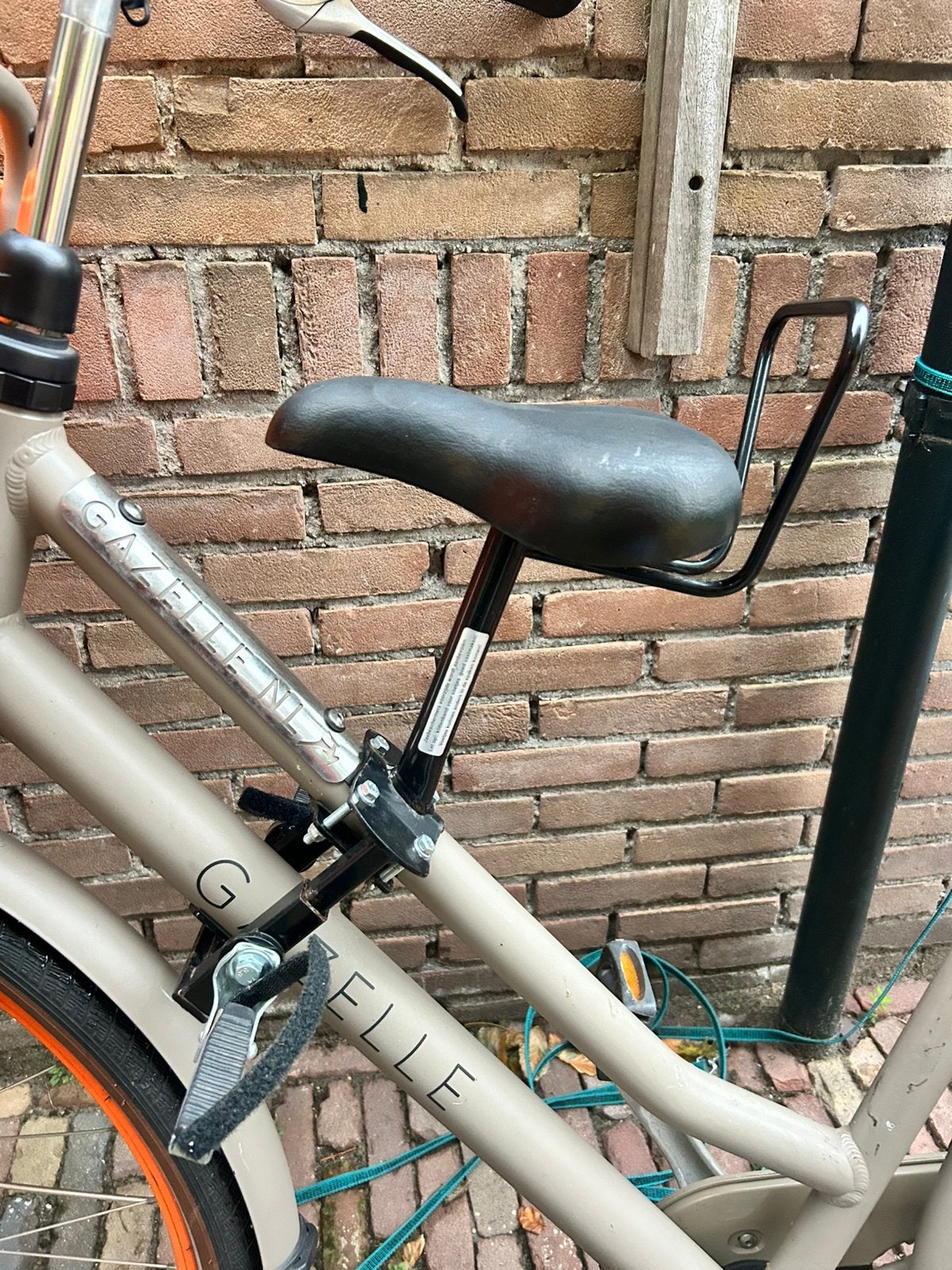 Fiets kinder stoeltje op stang, Ophalen, Voetsteuntjes, 22 t/m 36 kg, Voorzitje