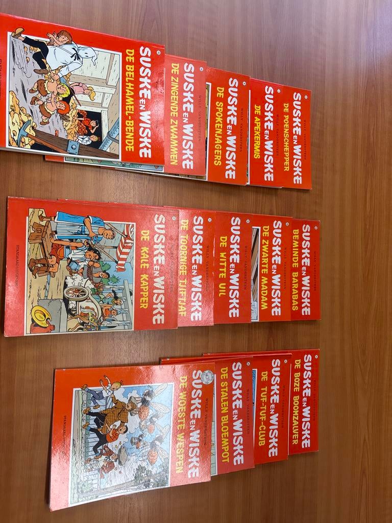 Suske en Wiske Jaren '80 Collectie - 15 Rode Reeks Stripboek, Meerdere stripboeken, Ophalen of Verzenden, Gelezen