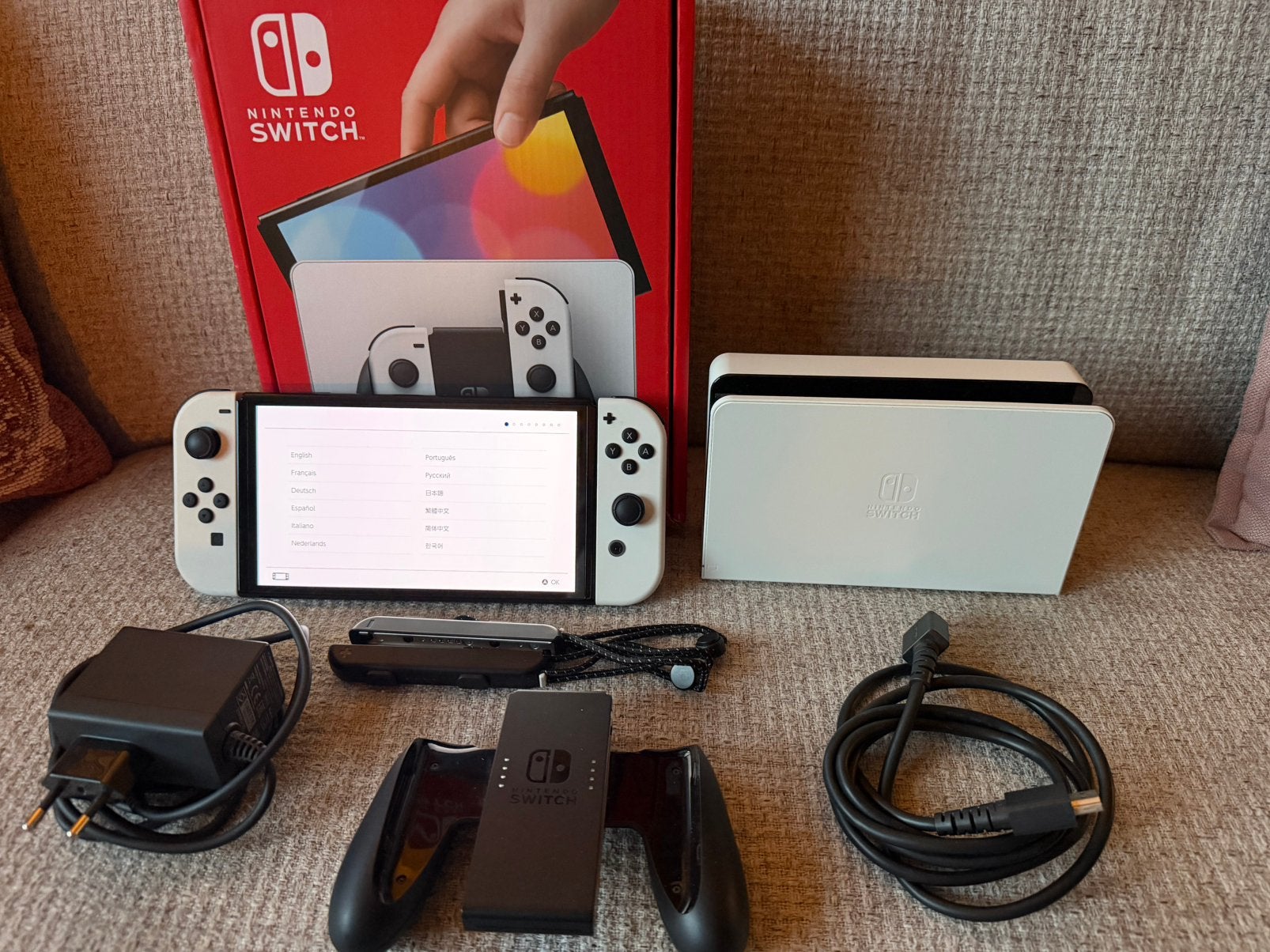 Nintendo Switch OLED *in nieuwstaat!* - helemaal compleet, Ophalen of Verzenden, Zo goed als nieuw, Met 1 controller, Switch OLED
