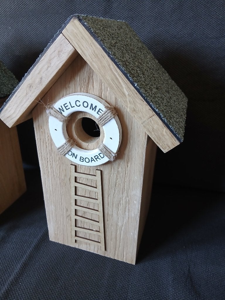 Vogelhuis   WELCOME  ON  BOARD, Tuin en Terras, Vogelhuisjes en Vogelbaden, Ophalen of Verzenden