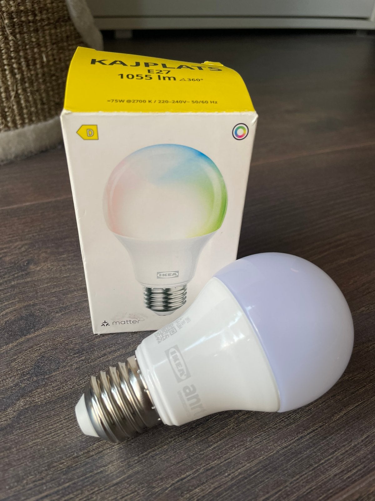 IKEA KAJPLATS Ledlamp, Ophalen, Nieuw, E27 (groot), Led-lamp