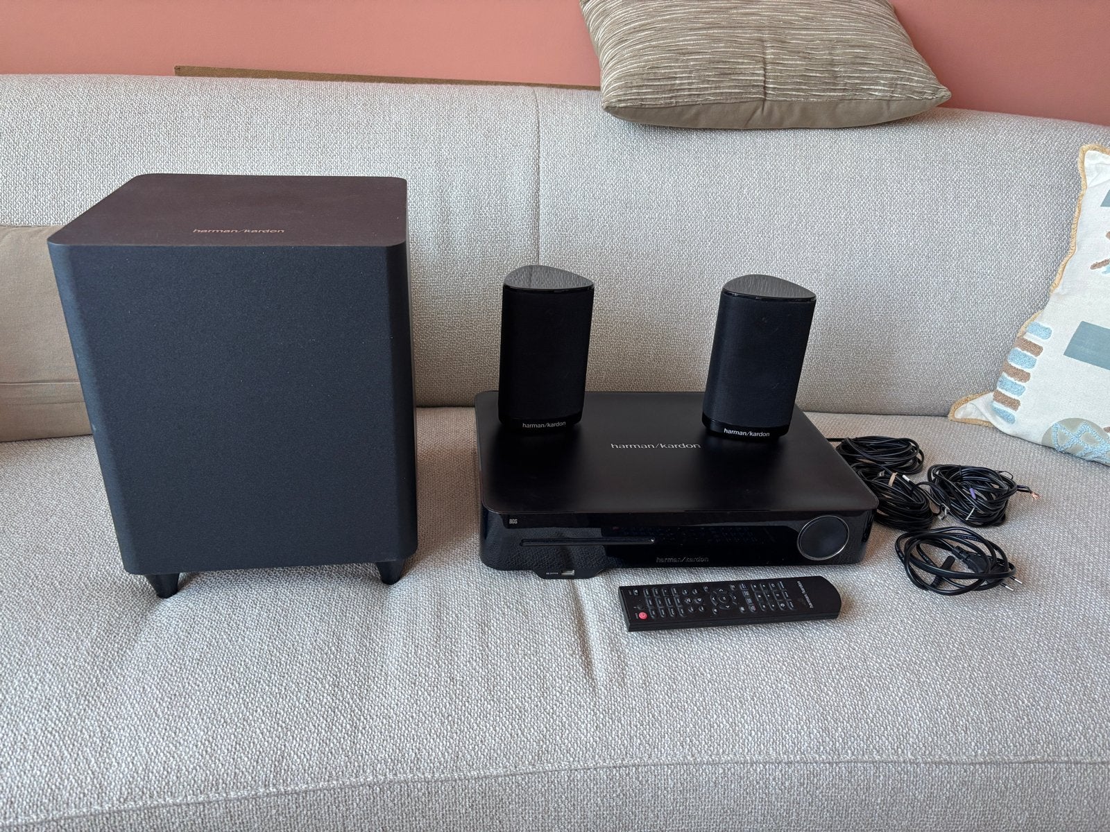 Harman Kardon BDS Home Cinema Set, Gebruikt, 2.1-systeem, Blu-ray-speler, 70 watt of meer