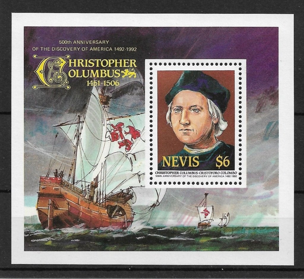 NEVIS. Mi. Blok 9., Postzegels en Munten, Ophalen of Verzenden, Postfris, Midden-Amerika