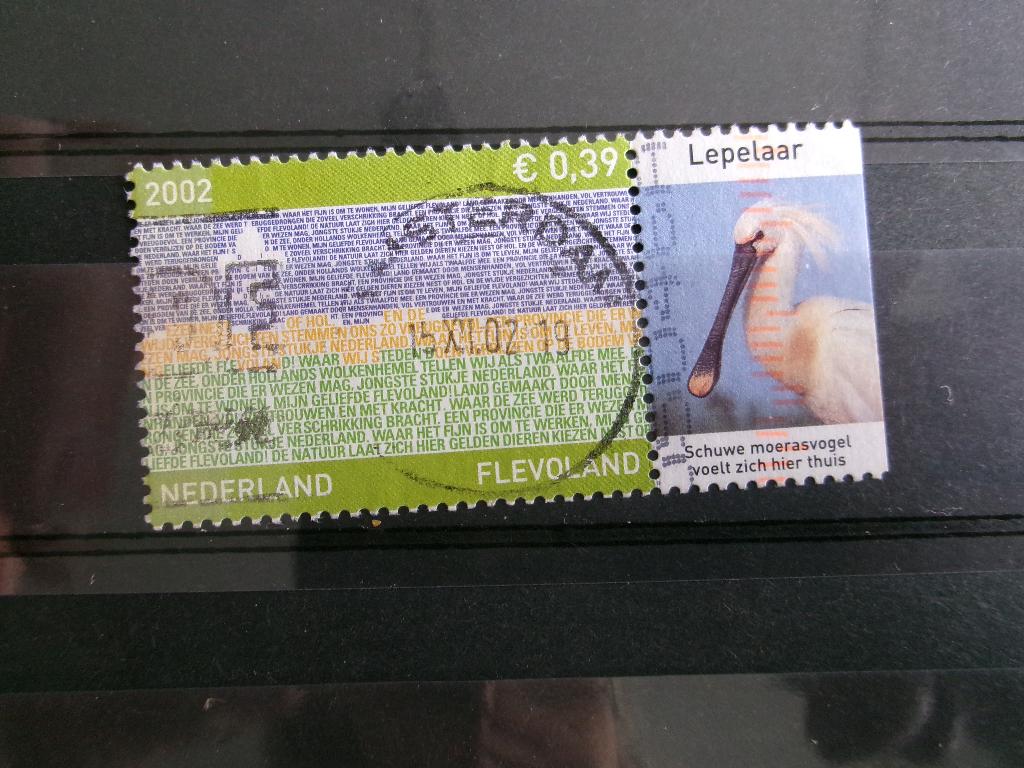 2002 - flevoland - lepelaar (846c), Postzegels en Munten, Postzegels | Nederland, Verzenden, Gestempeld